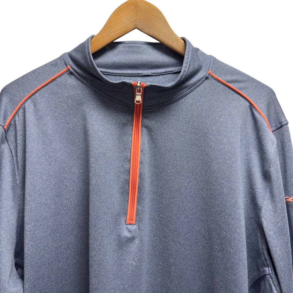 johnnie-O Mens Size XL Blue Performance 1/4 Zip Pullover Rio Secco Golf Club euc